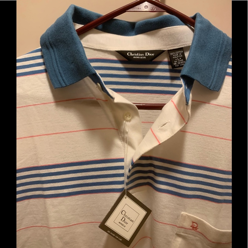 Vintage NOS Christian Dior Polo Shirt W/tag